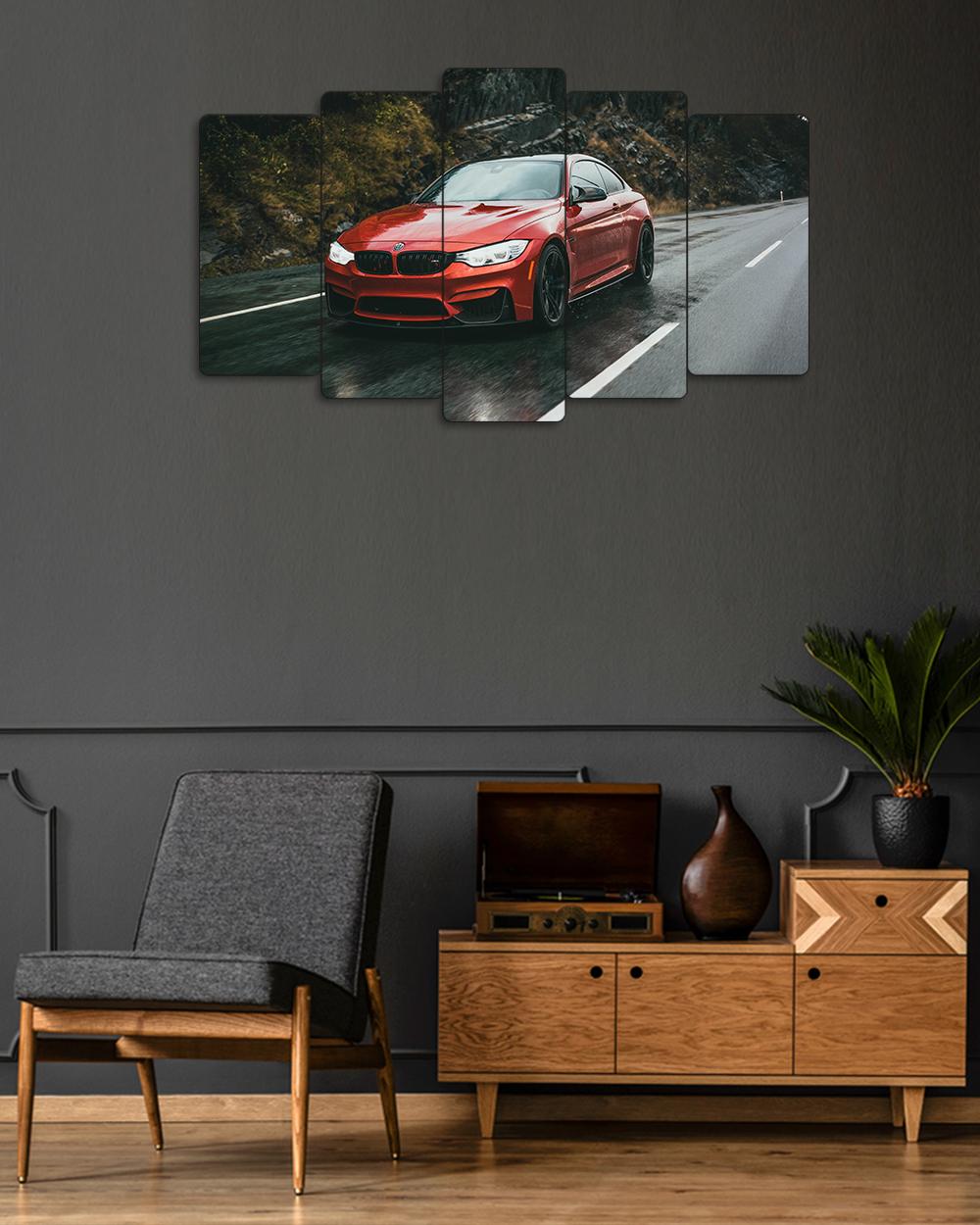 BMW M4 F82 2015 - 5 Parçalı Araba Tablo