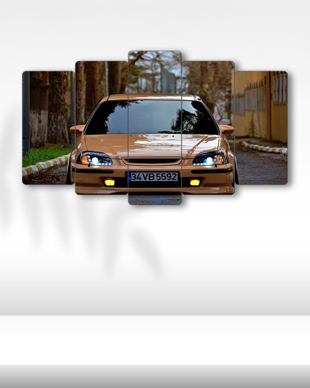 Honda Civic EG6 - 5 Parçalı Araba Tablo