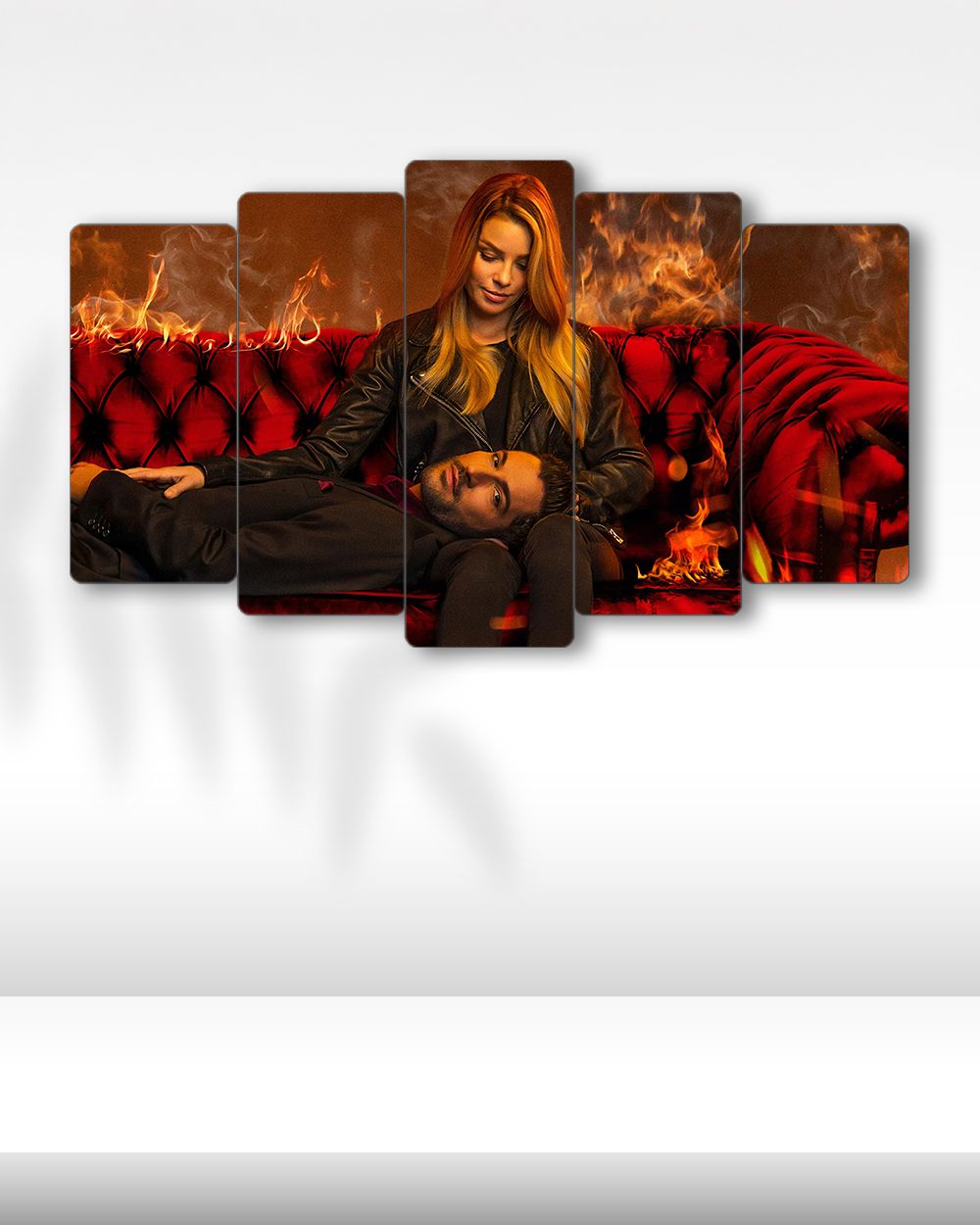 Lucifer, Chloe ve Lucifer - 5 Parçalı Tablo