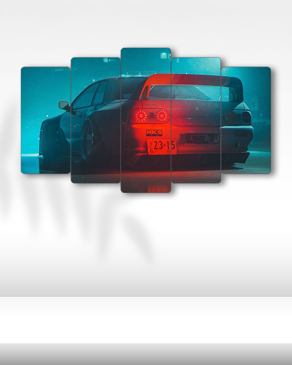 Nissan Skyline R32 JDM - 5 Parçalı Araba Tablo
