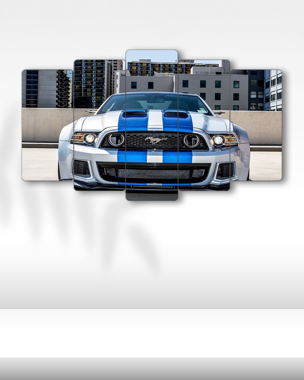 Ford Mustang GT - 5 Parçalı Araba Tablo