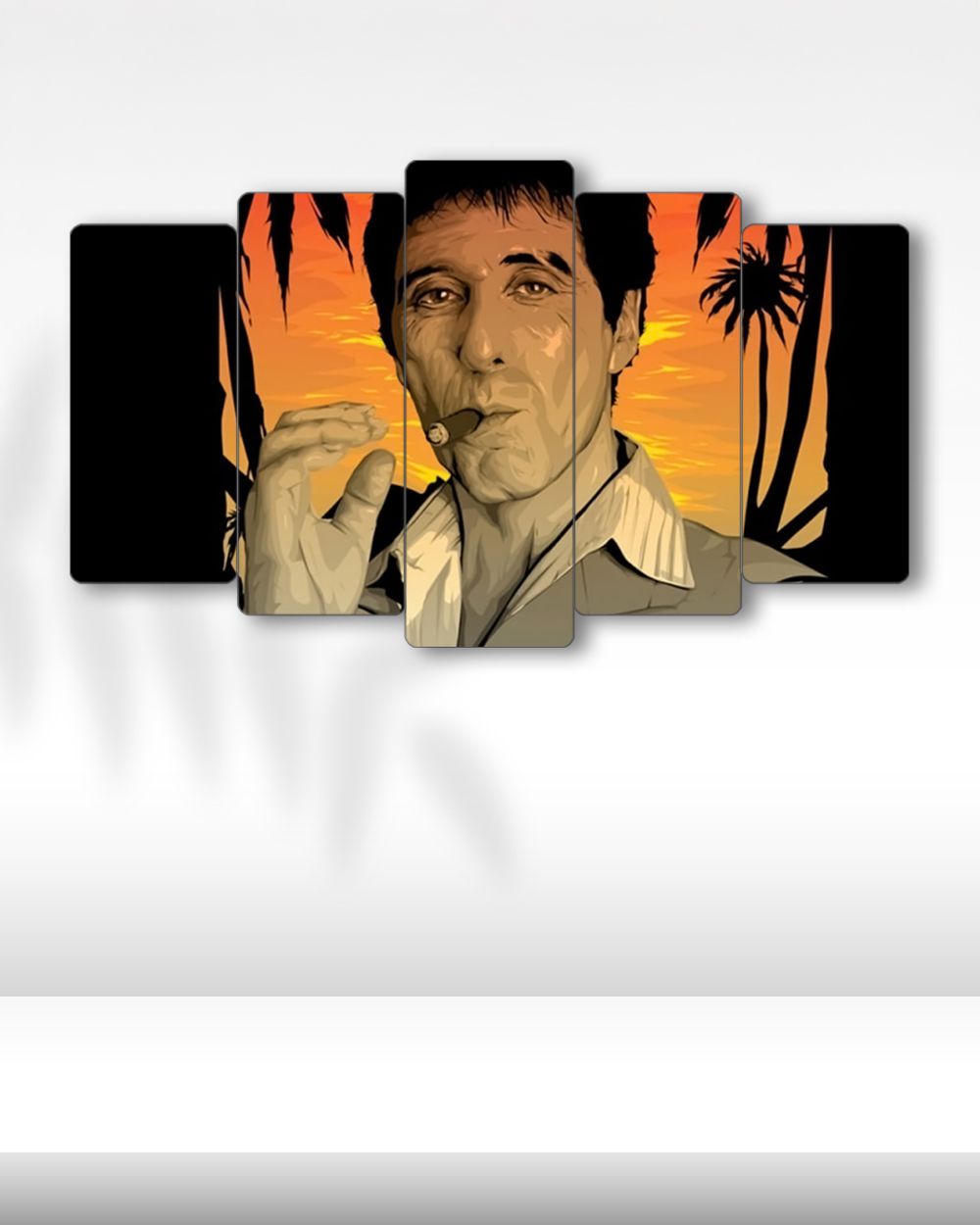 Scarface, Tony Montana - 5 Parçalı Tablo