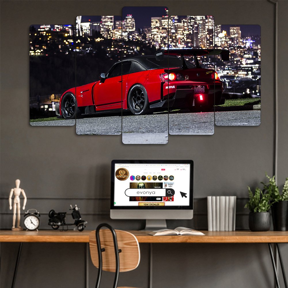 Honda S2000 Widebody - 5 Parçalı Araba Tablo