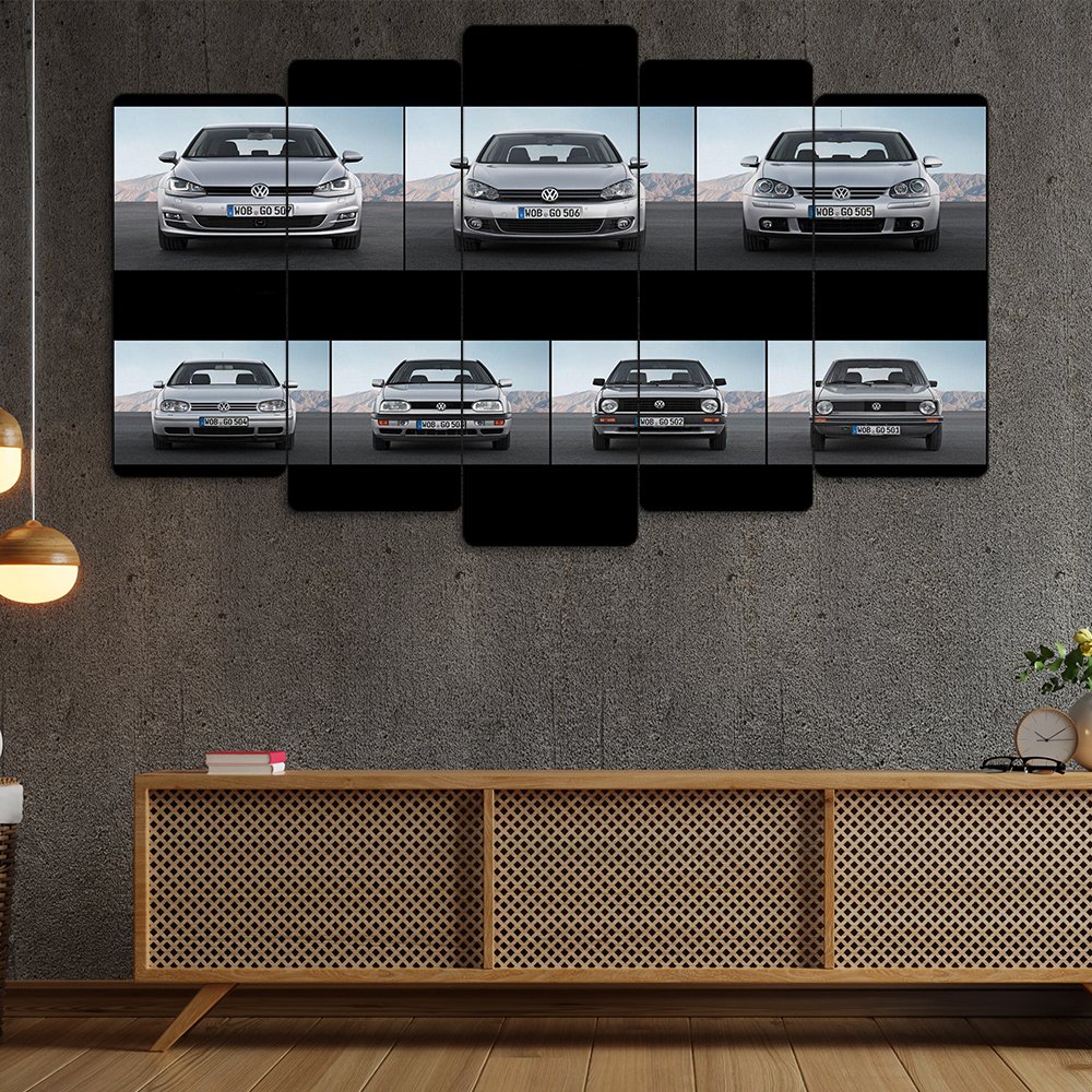 Volkswagen Golf Serisi - 5 Parçalı Araba Tablo
