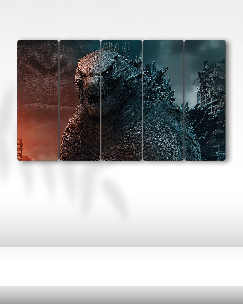 Godzilla vs Kong, Godzilla - 5 Parçalı Tablo