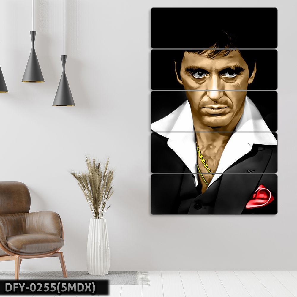 Scarface, Tony Montana - 5 Parçalı Tablo