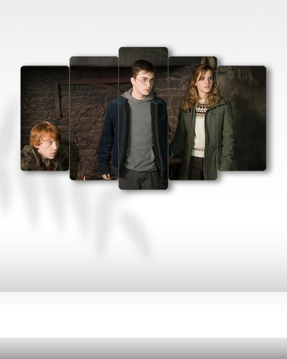 Harry Potter, Hermione ve Ron, Zümrüdüanka Yoldaşlığı - 5 Parçalı Tablo