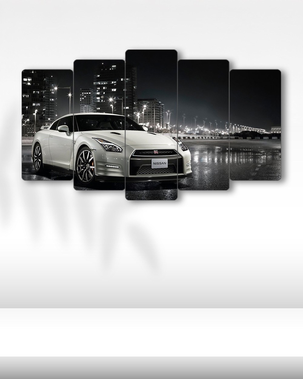 Nissan GT-R R35 - 5 Parçalı Araba Tablo