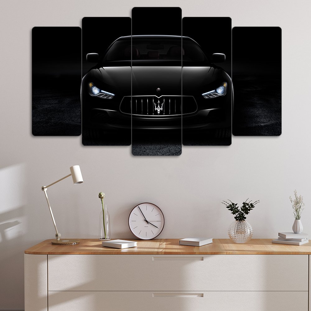 Maserati Ghibli - 5 Parçalı Araba Tablo