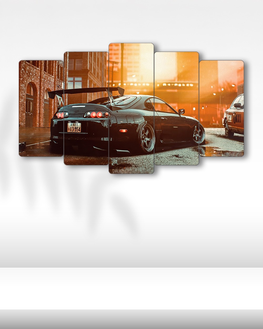 Toyota Supra MK4 - 5 Parçalı Araba Tablo