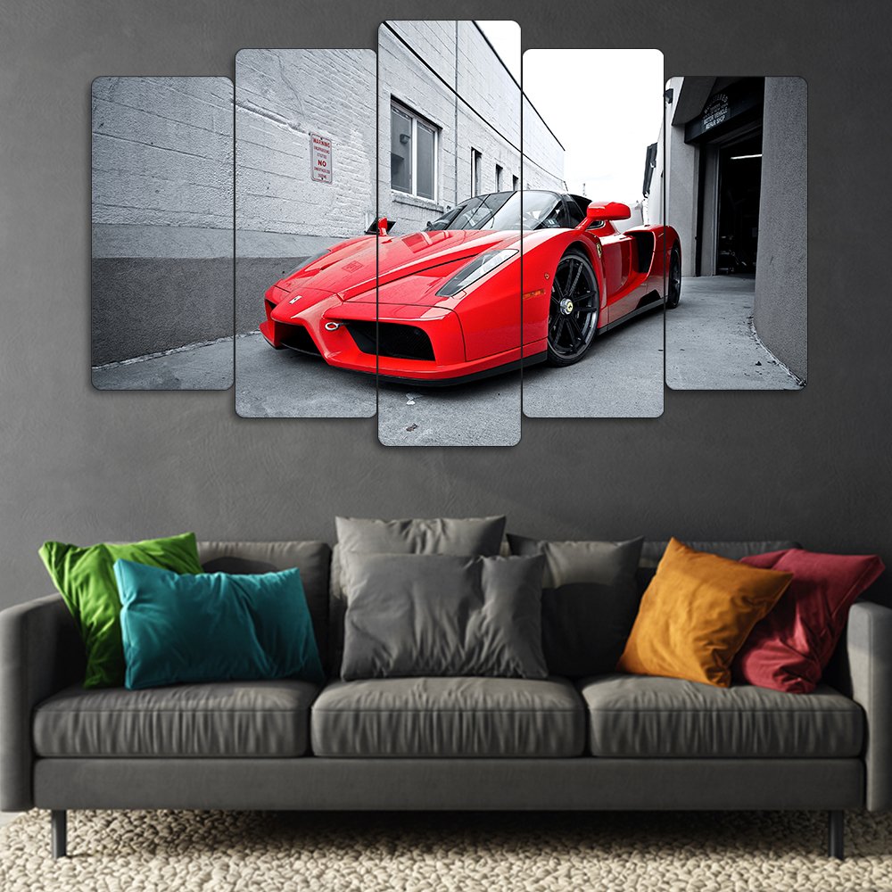 Ferrari Enzo - 5 Parçalı Araba Tablo