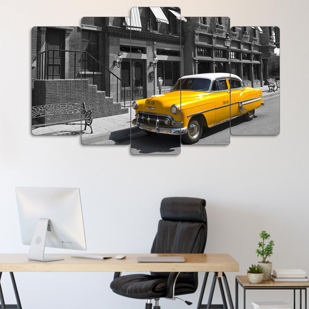 Chevrolet Bel Air 1953 - 5 Parçalı Araba Tablo
