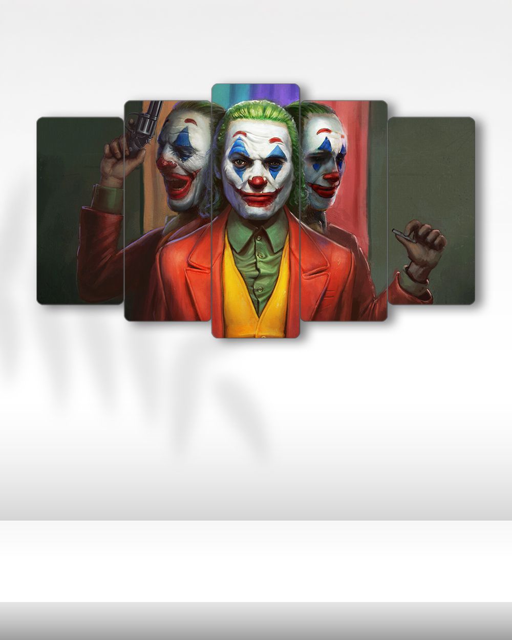 Joker, Üçlü Yüz İfadesi - 5 Parçalı Tablo