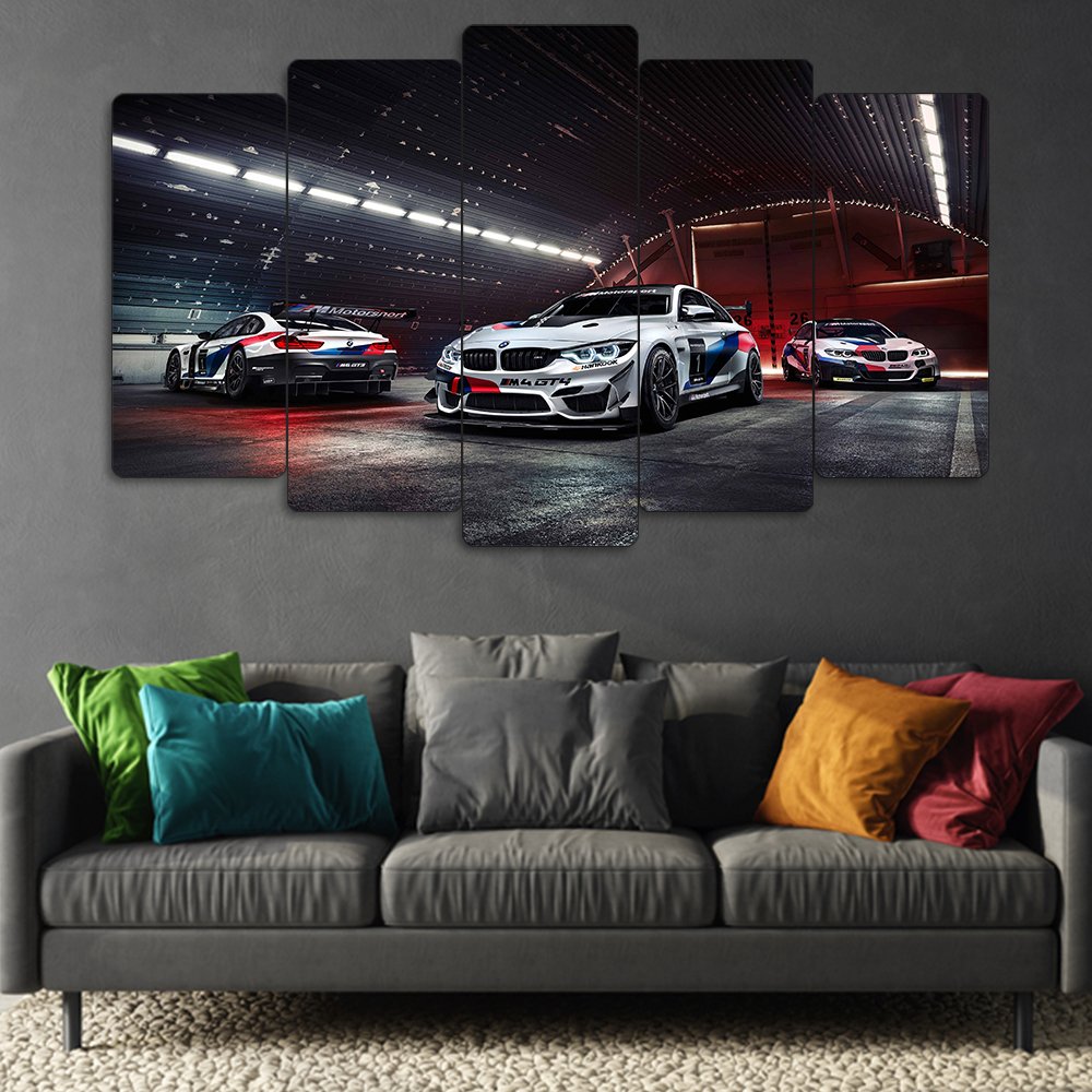 BMW M4 GT4 - 5 Parçalı Araba Tablo