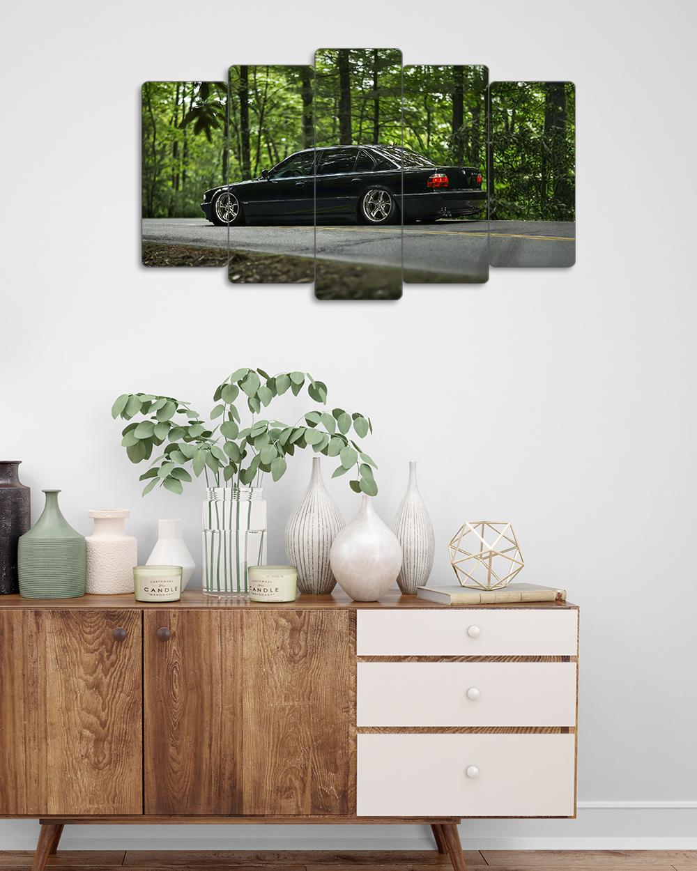 BMW 740i E38 1998 - 5 Parçalı Araba Tablo