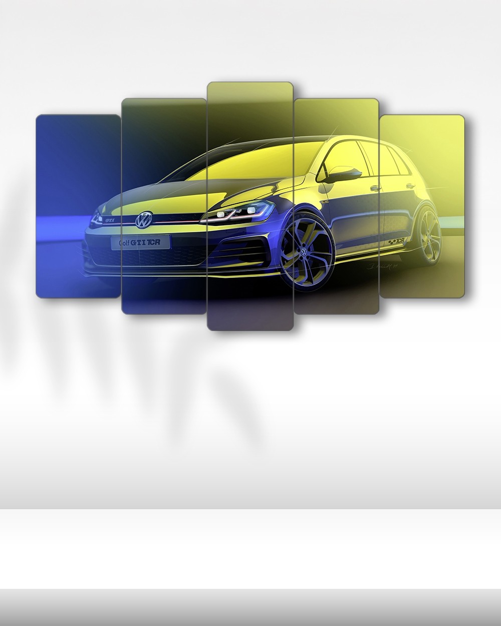 Volkswagen Golf GTI TCR 2019 - 5 Parçalı Araba Tablo