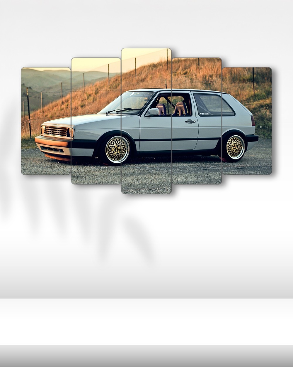 Volkswagen Golf MK2 1989 - 5 Parçalı Araba Tablo