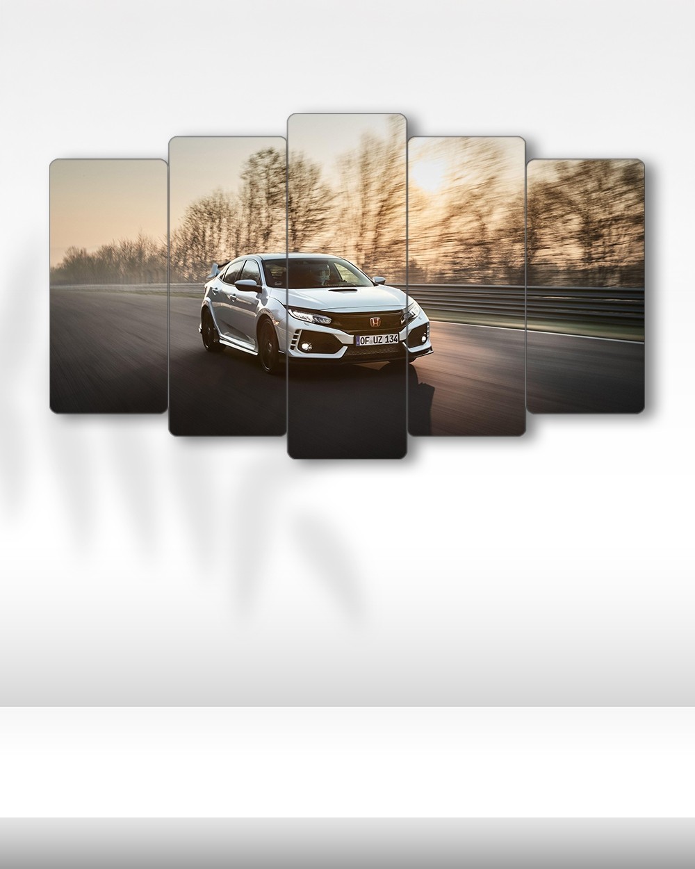 Honda Civic Type-R FK8 - 5 Parçalı Araba Tablo