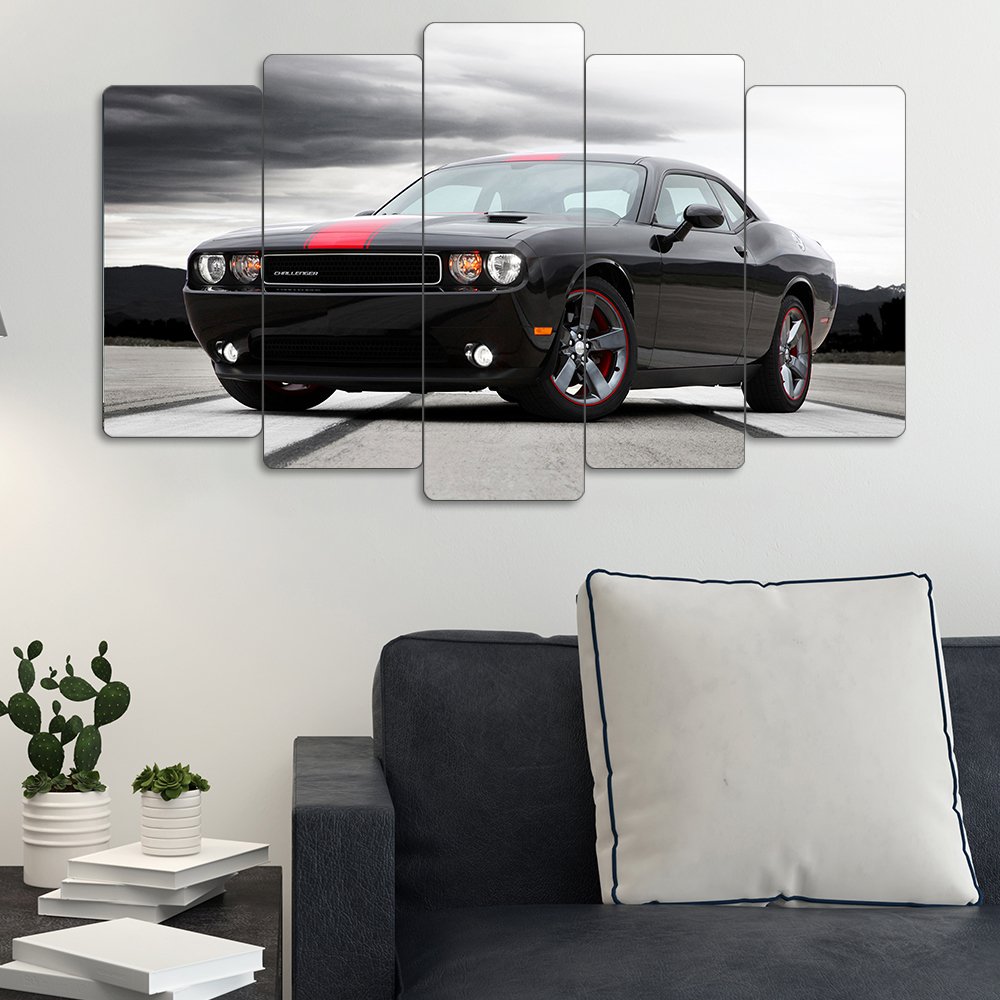 Dodge Challenger R/T - 5 Parçalı Araba Tablo