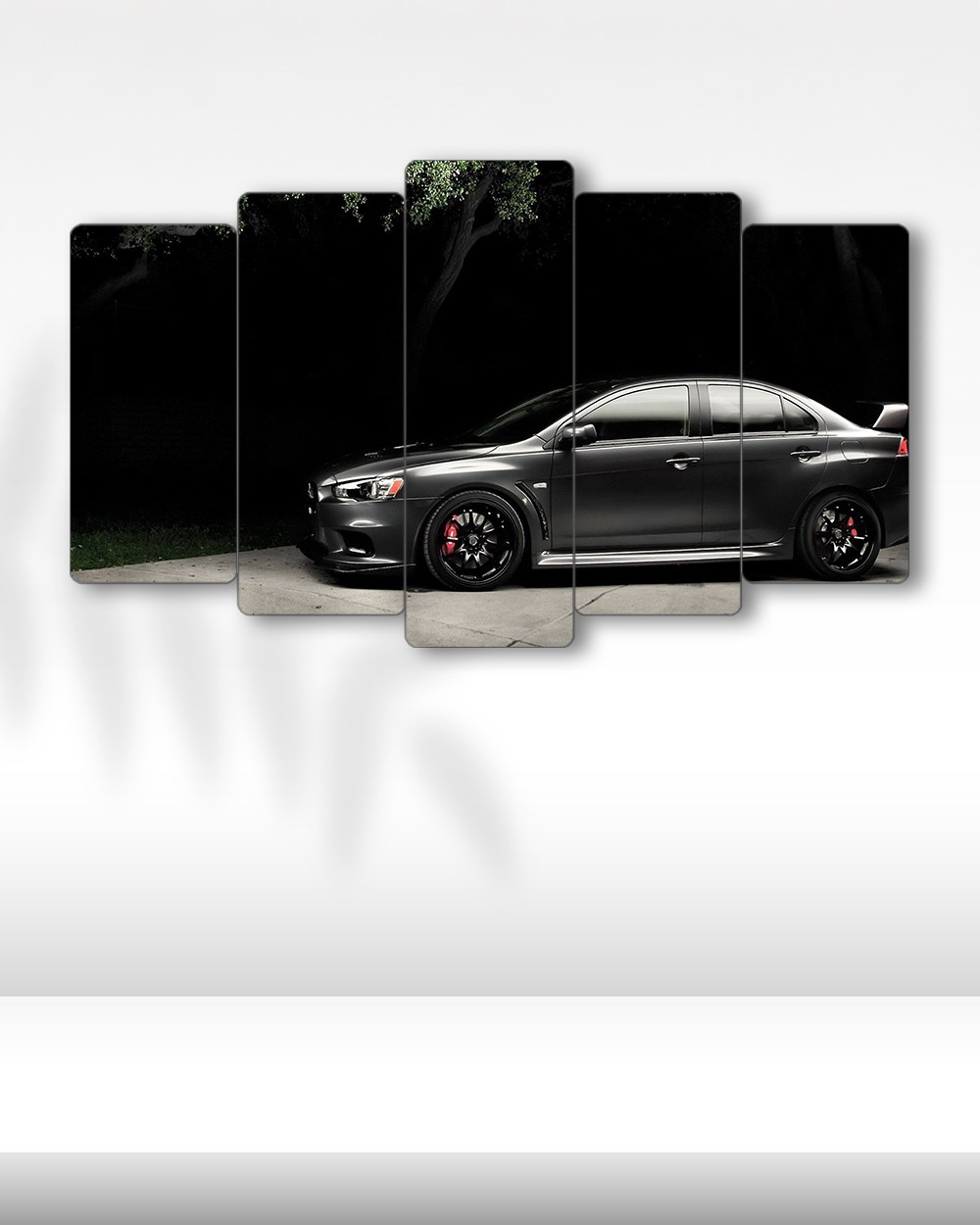 Mitsubishi Lancer Evolution X - 5 Parçalı Araba Tablo