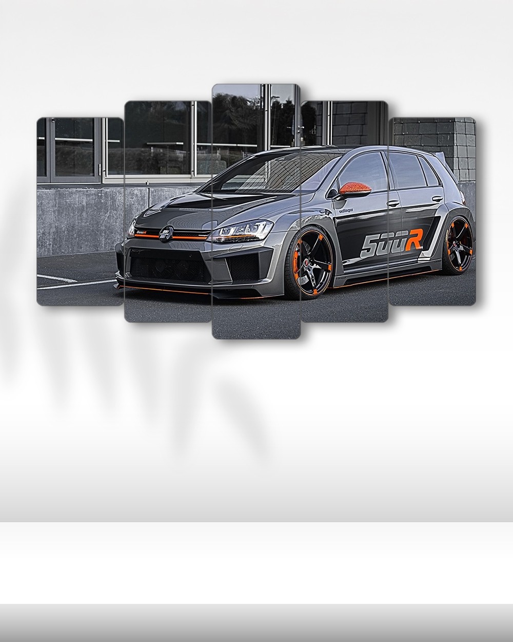 Volkswagen Golf 500R Concept - 5 Parçalı Araba Tablo