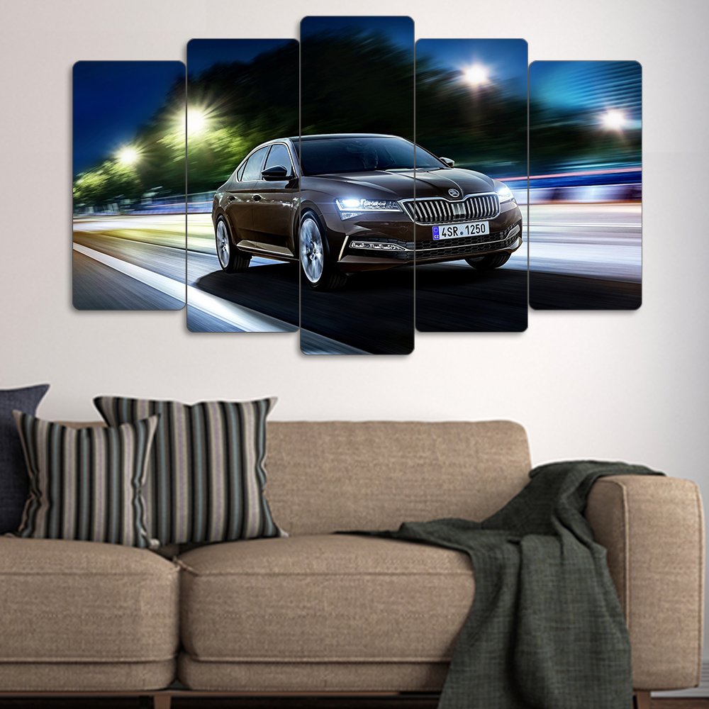 Skoda Superb L&K - 5 Parçalı Araba Tablo