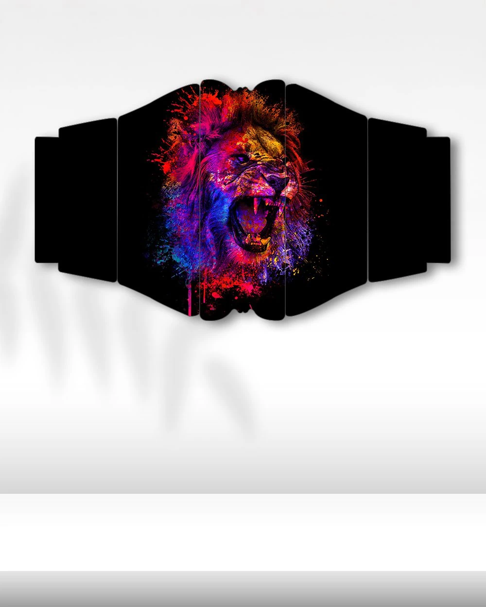 Aslanın Renkli Ruhu – 5 Parçalı Tablo