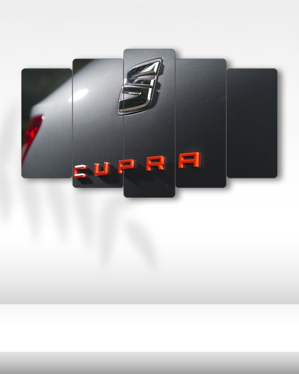 Seat Cupra Logo - 5 Parçalı Araba Tablo