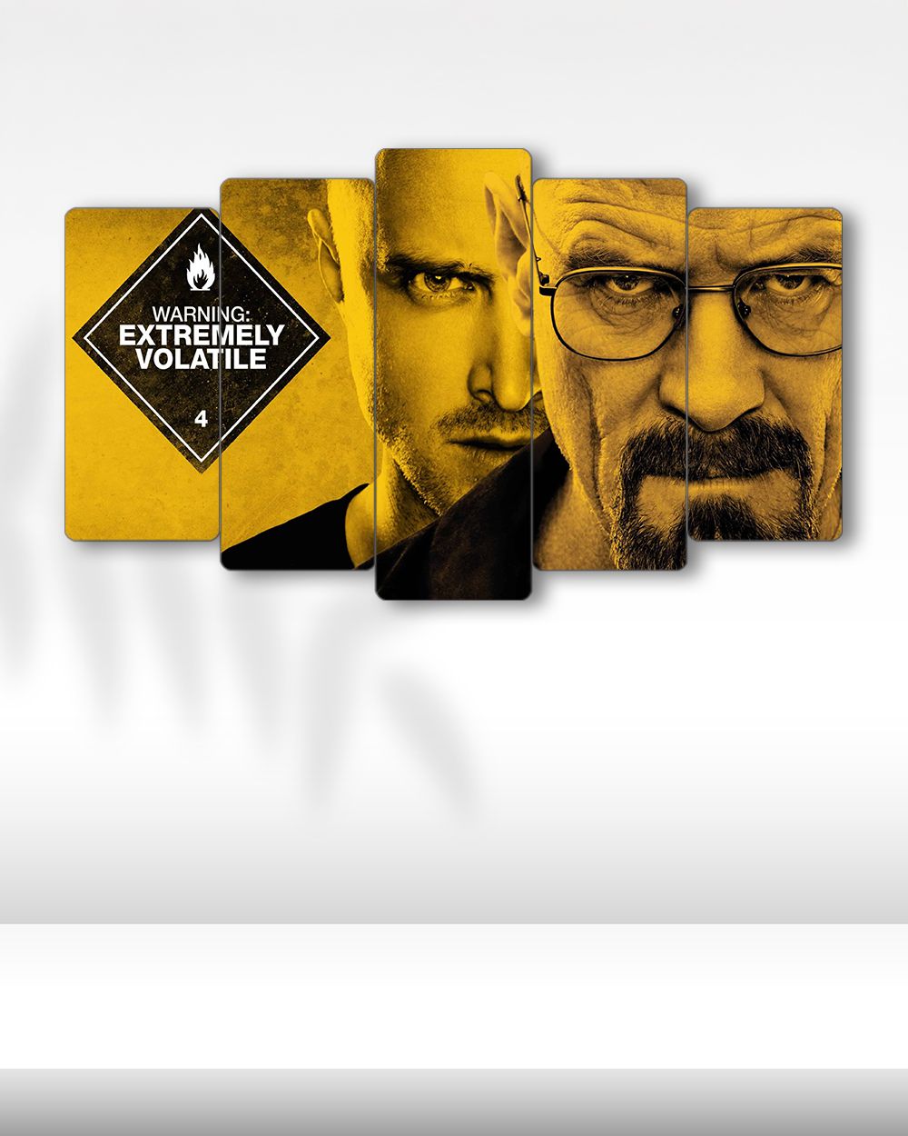Jesse Pinkman ve Walter White, Breaking Bad - 5 Parçalı Tablo