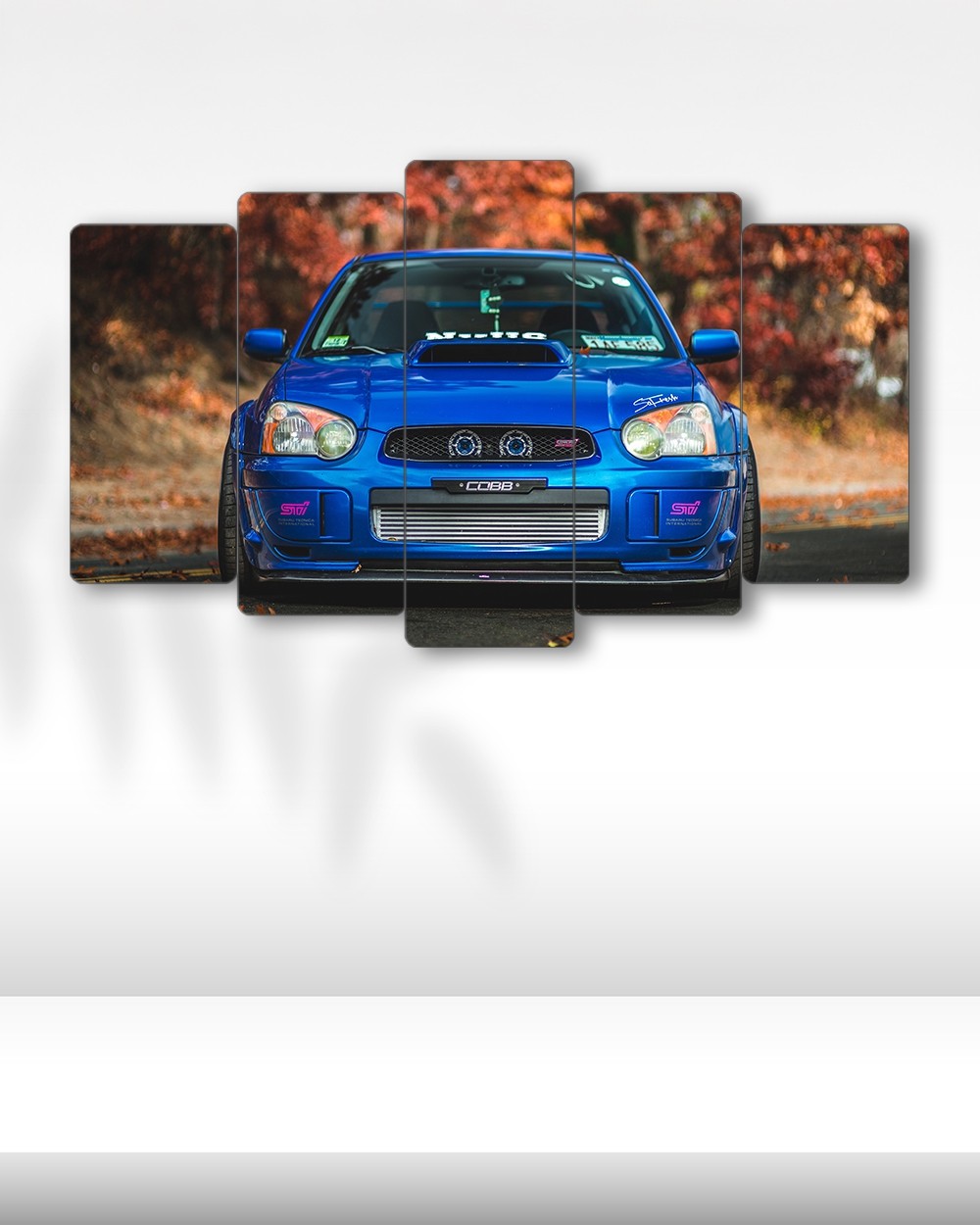 Subaru Impreza WRX STI - 5 Parçalı Araba Tablo