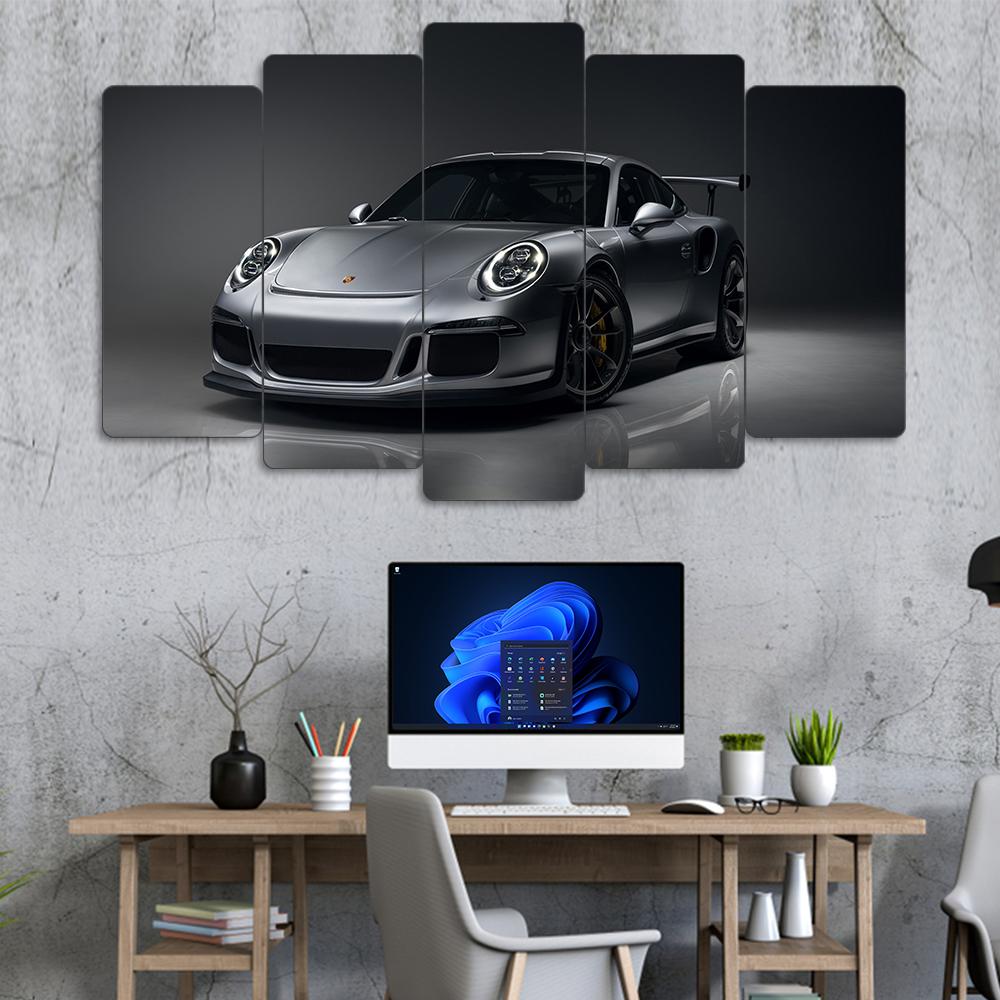 Porsche 911 GT3 RS - 5 Parçalı Araba Tablo