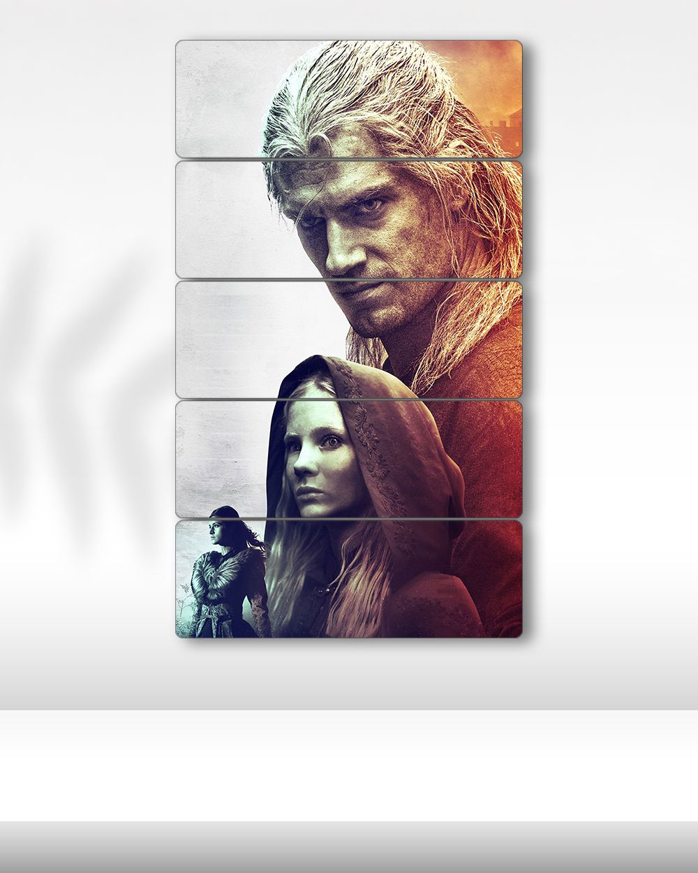 The Witcher, Geralt ve Ciri - 5 Parçalı Tablo