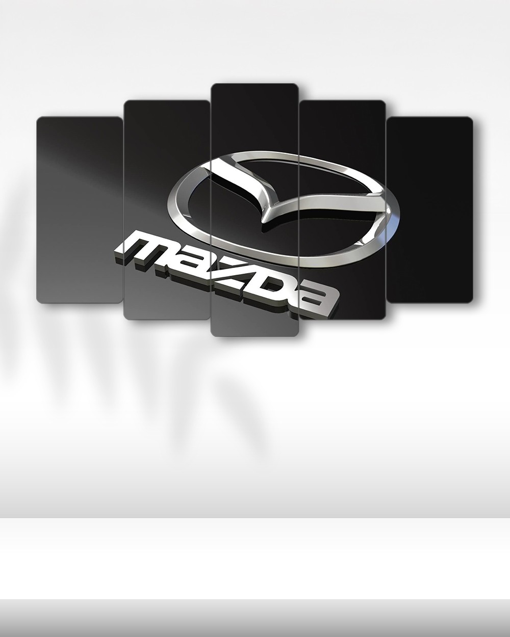 Mazda Logo - 5 Parçalı Araba Tablo