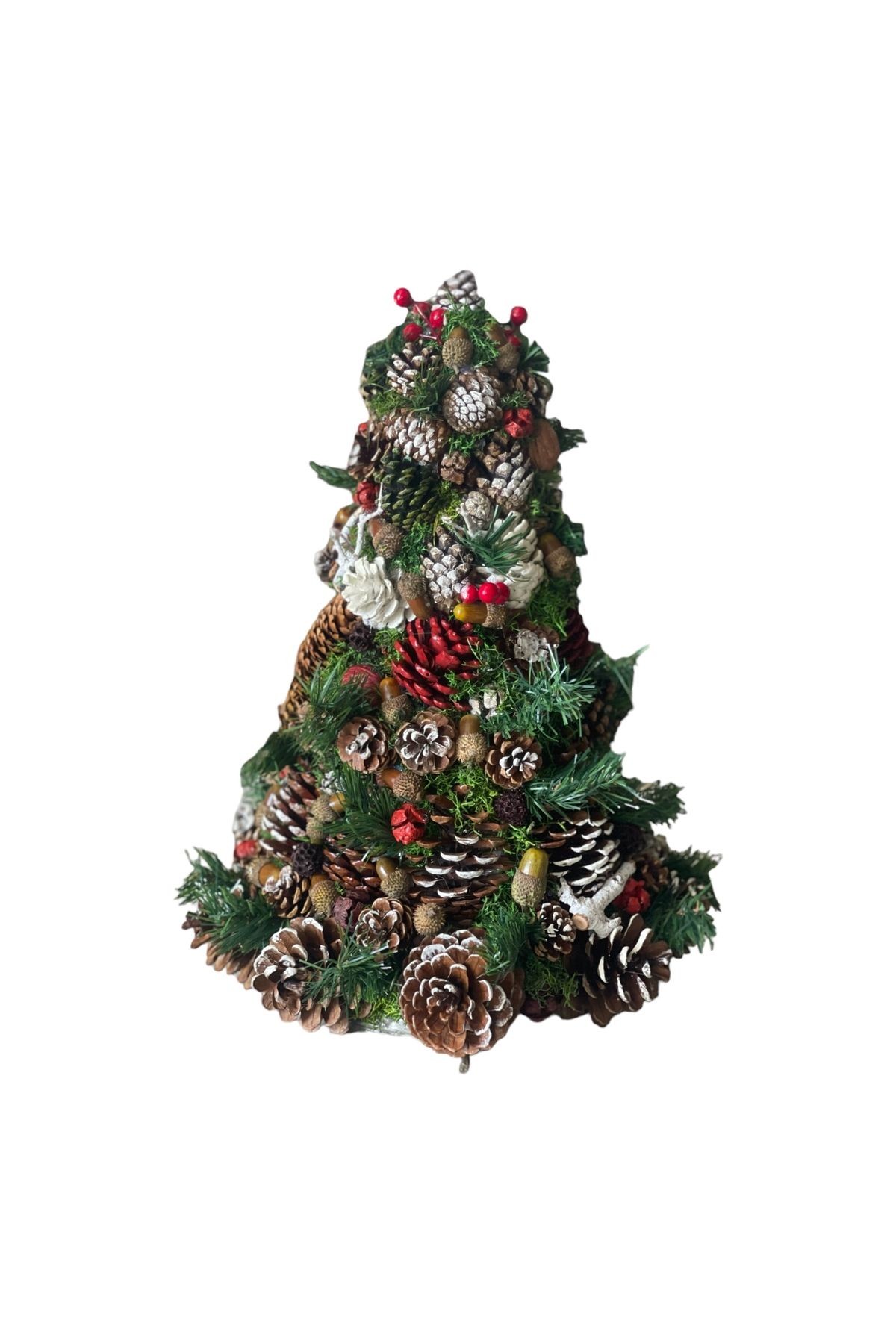 Christmas Tree, Natural Decorative Pine Cone Pyramid, New Year Ornament, Entertainment Party Wedding