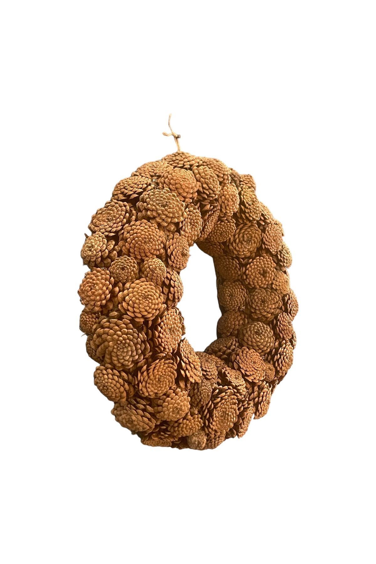 Weihnachten Neujahr 45 cm dicker Tannenzapfen Türschmuck Weihnachtsfeier handgefertigt handgefertigt