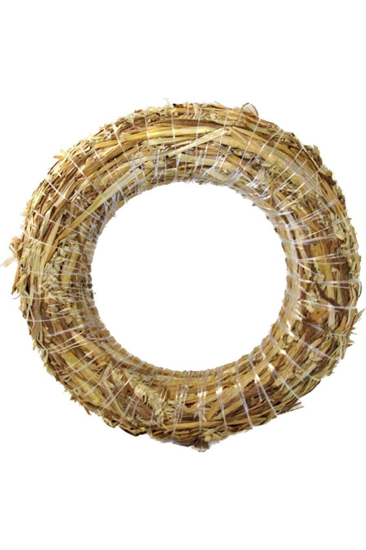 Natural Straw Wreath 30 Cm Set of 5 - Hobby Material, Creative Product, Decoration Material