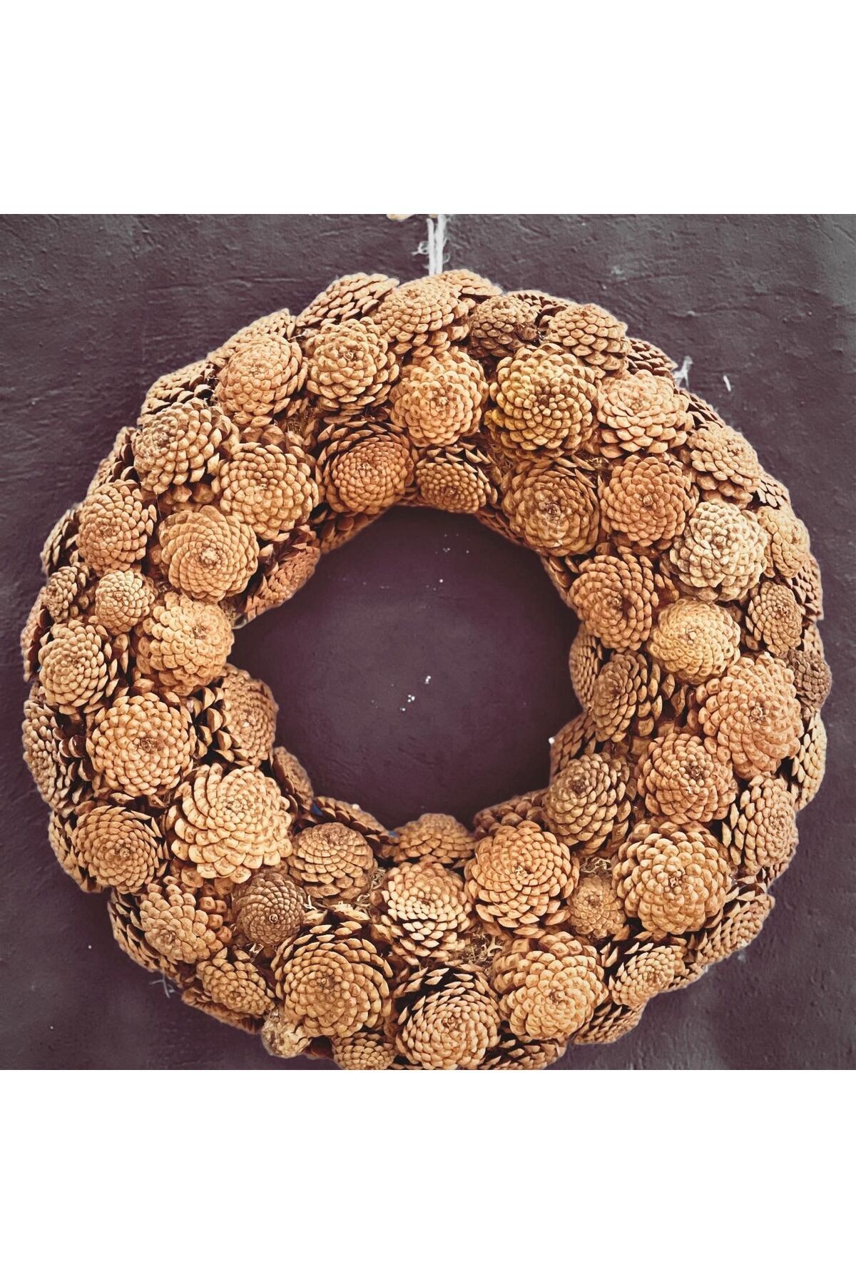 Christmas New Year 45 cm Thick Pinecone Door Ornament Christmas Party Handmade Handmade