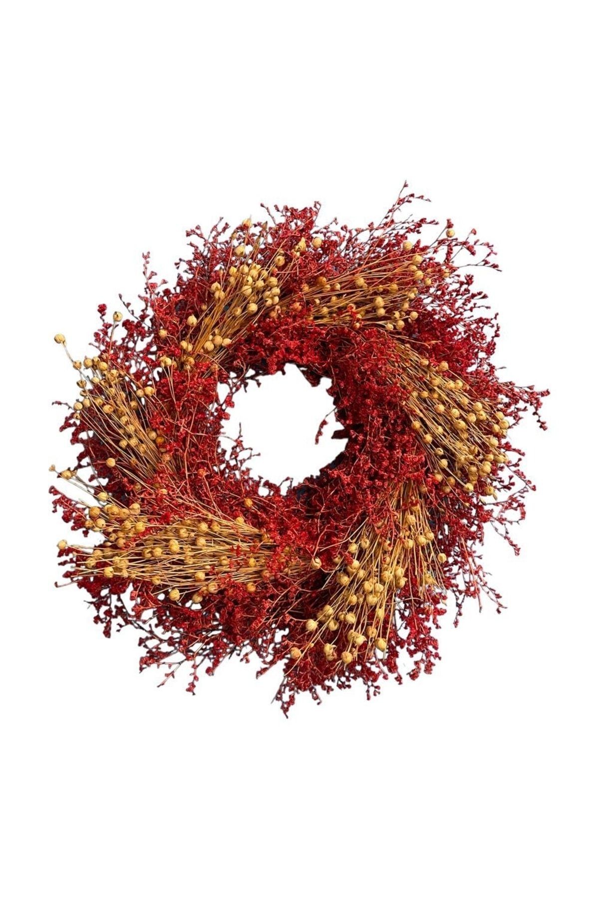 Natural Wreath Red Love 28cm - Gift, Wedding, Party, Entertainment, Decoration, Ornament