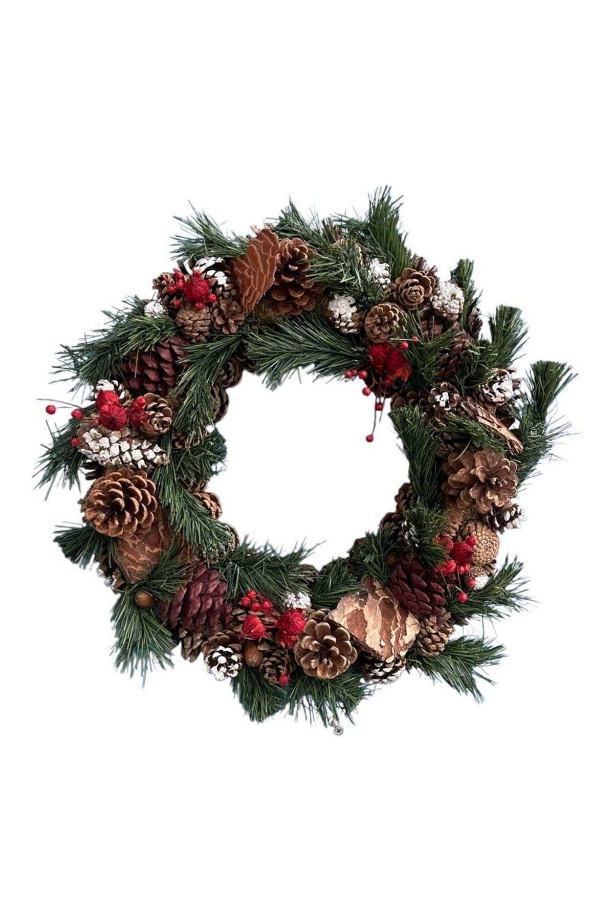 Christmas Natural Door Ornament Wreath 40cm Wall Decor Hobby Home Decoration