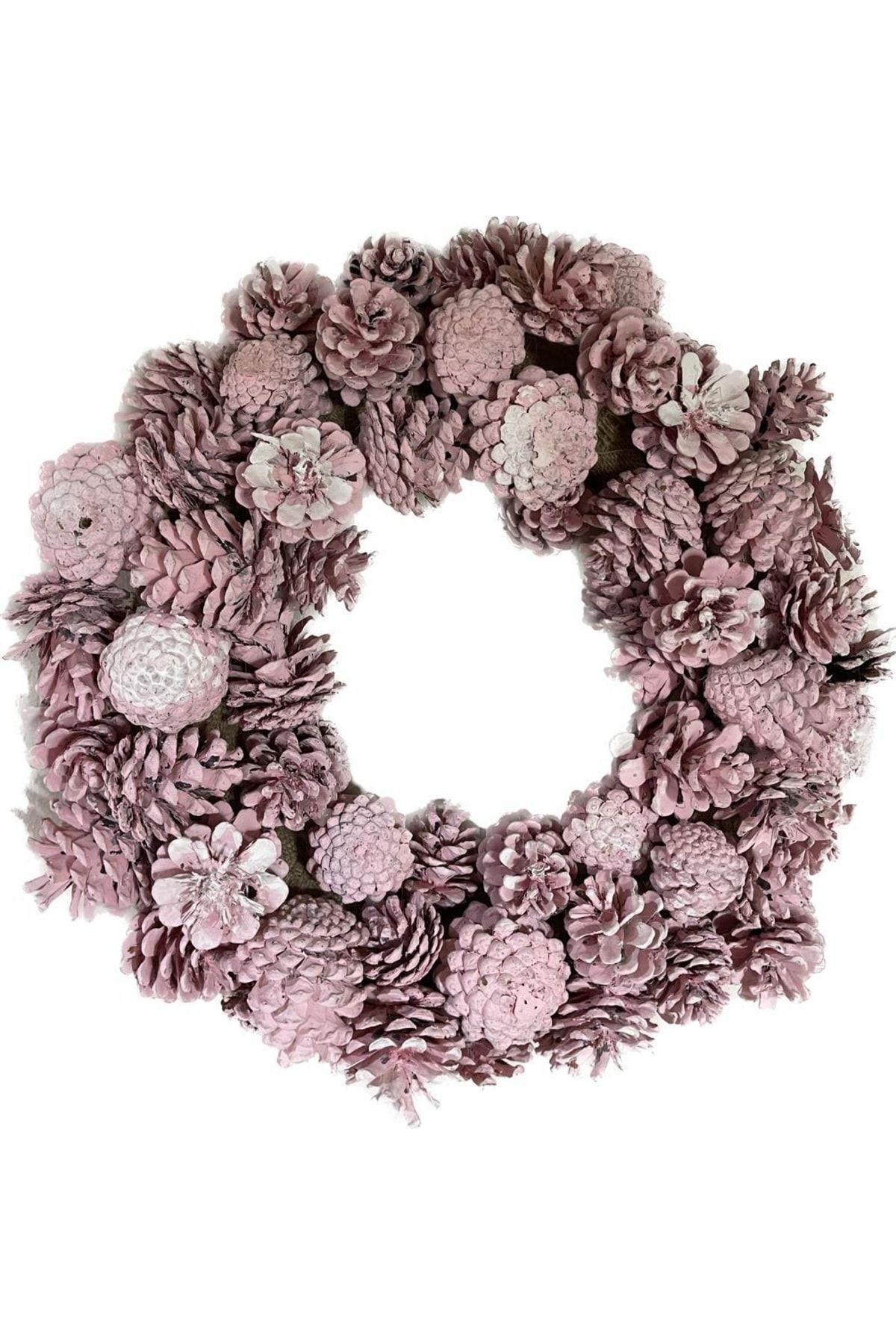 Wreath Pink 35cm Natural Decorative Door Ornament, Valentine's Gift