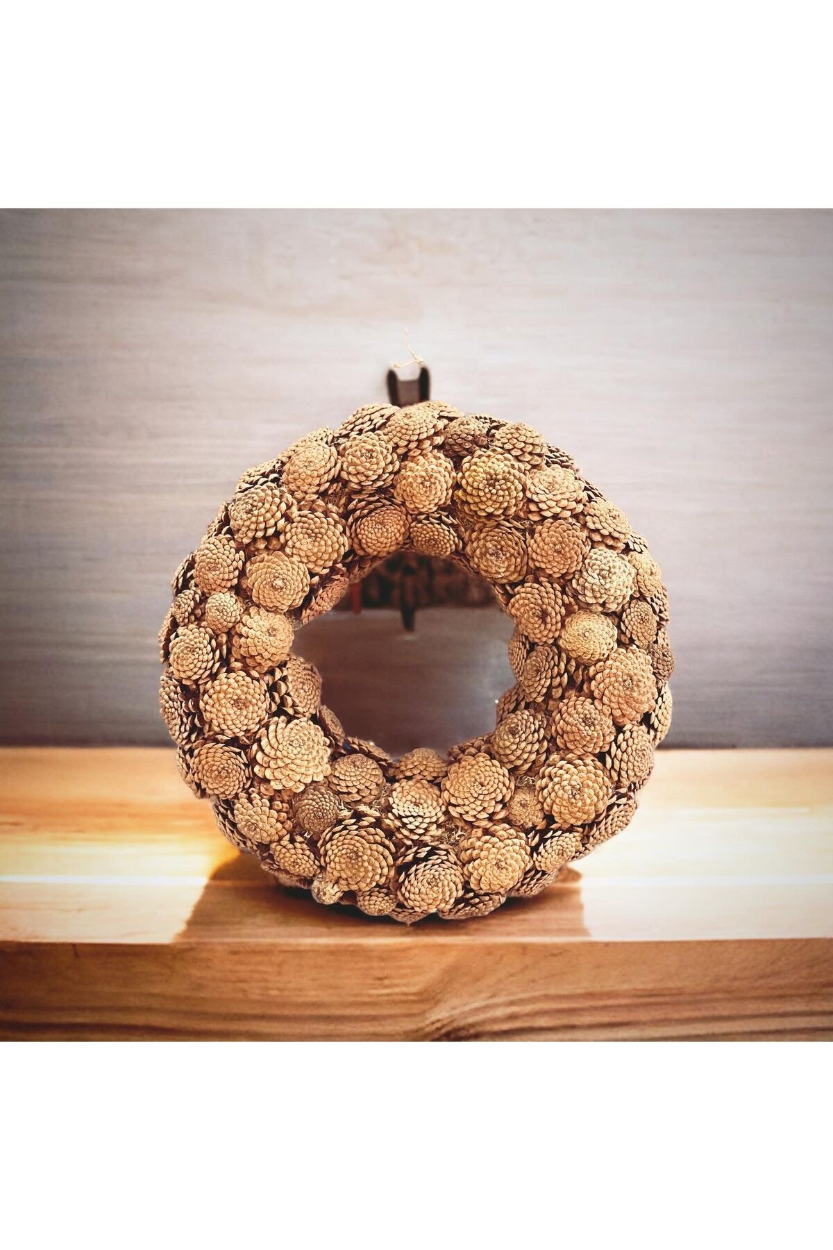 Christmas New Year 45 cm Thick Pinecone Door Ornament Christmas Party Handmade Handmade