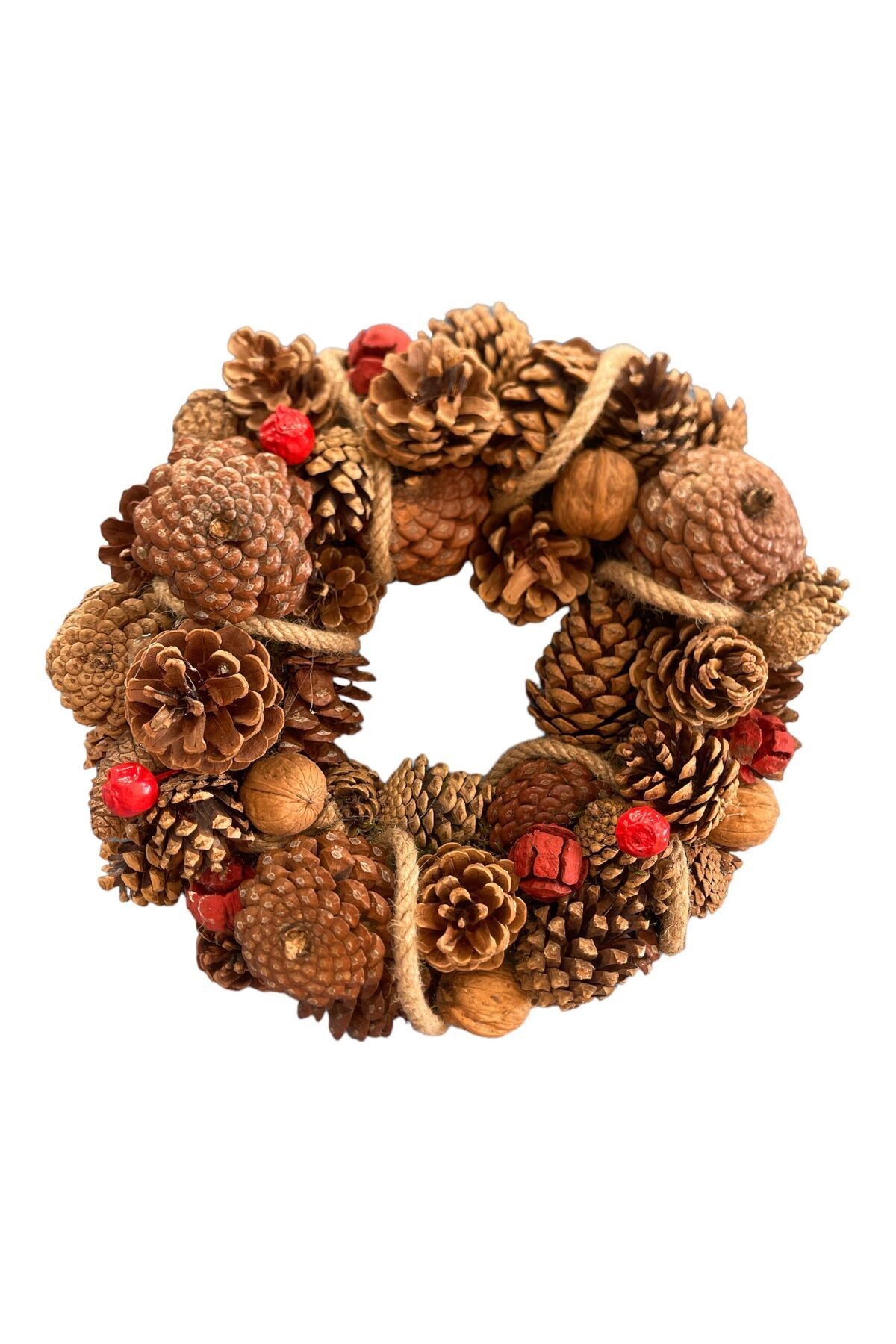 Door Ornament Desktop Decoration Wall Decoration Natural Wreath - Christmas - New Year - Party Entertainment Handmade