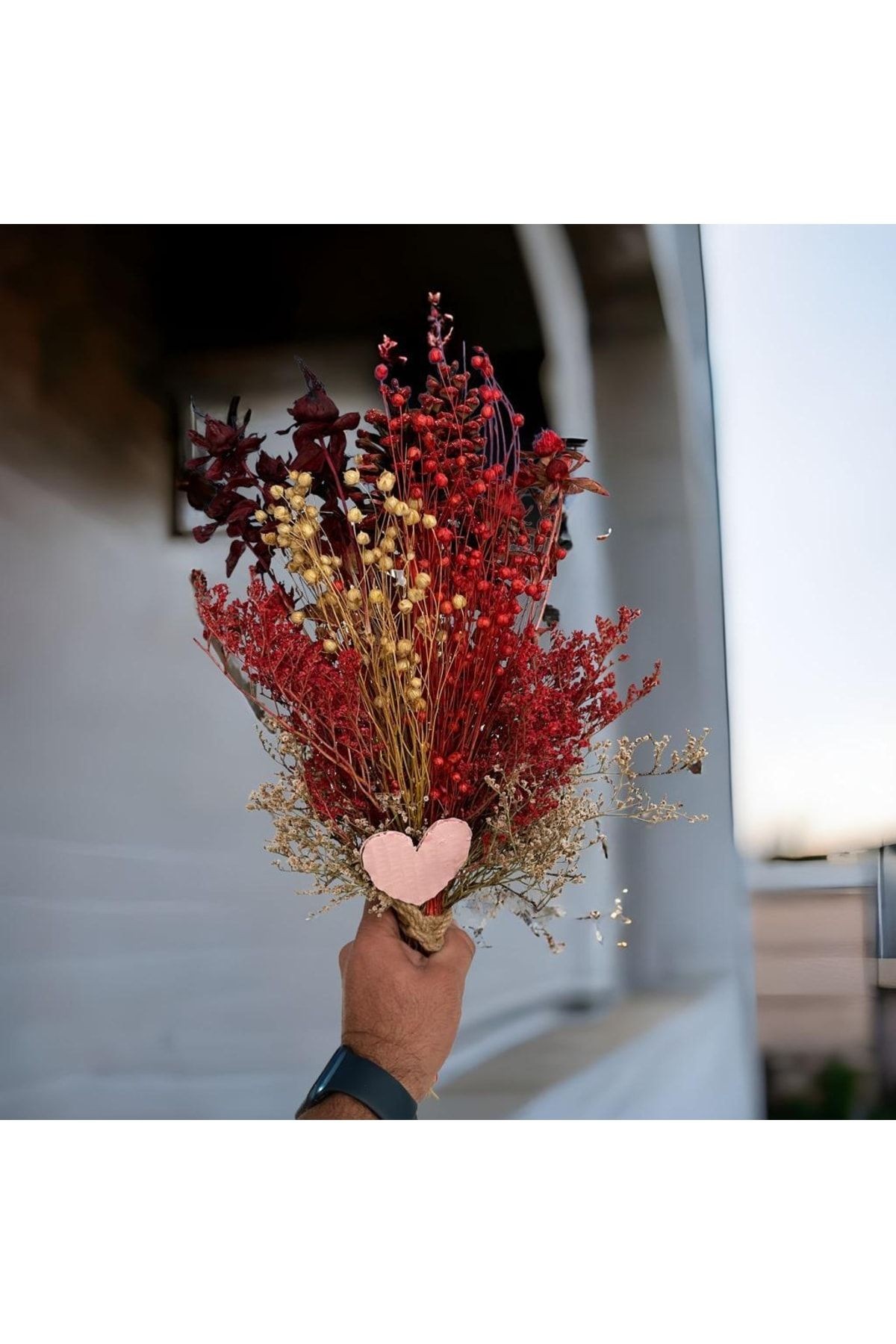 Shocked Special Bouquet Naturblumen Red Love – Speziell für Verliebte – Dekoration Home Love