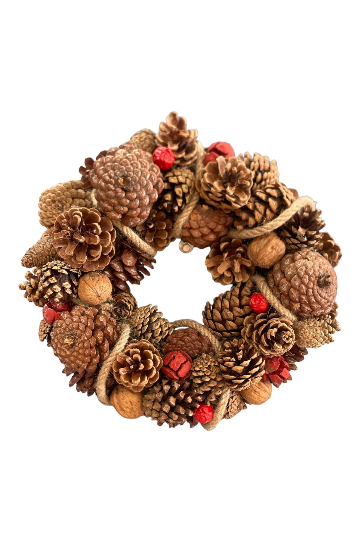 Door Ornament Desktop Decoration Wall Decoration Natural Wreath - Christmas - New Year - Party Entertainment Handmade