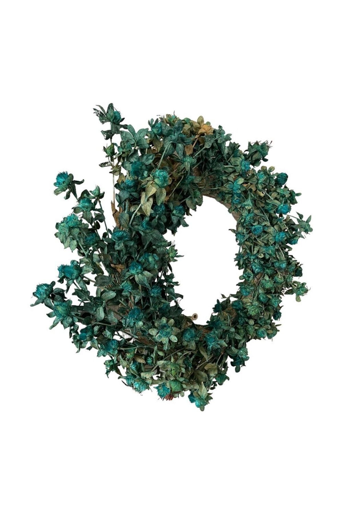 Saffron Wreath Turquoise Blue Love 38cm - Hobby Party Entertainment Christmas Door Decoration, Wall Decoration