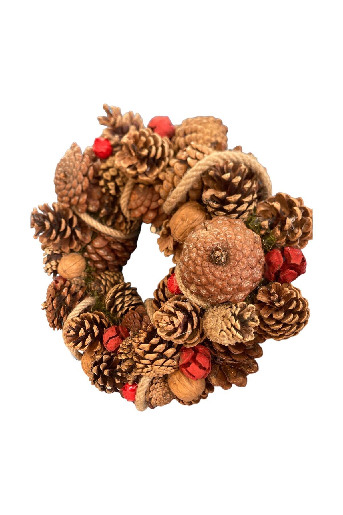 Door Ornament Desktop Decoration Wall Decoration Natural Wreath - Christmas - New Year - Party Entertainment Handmade