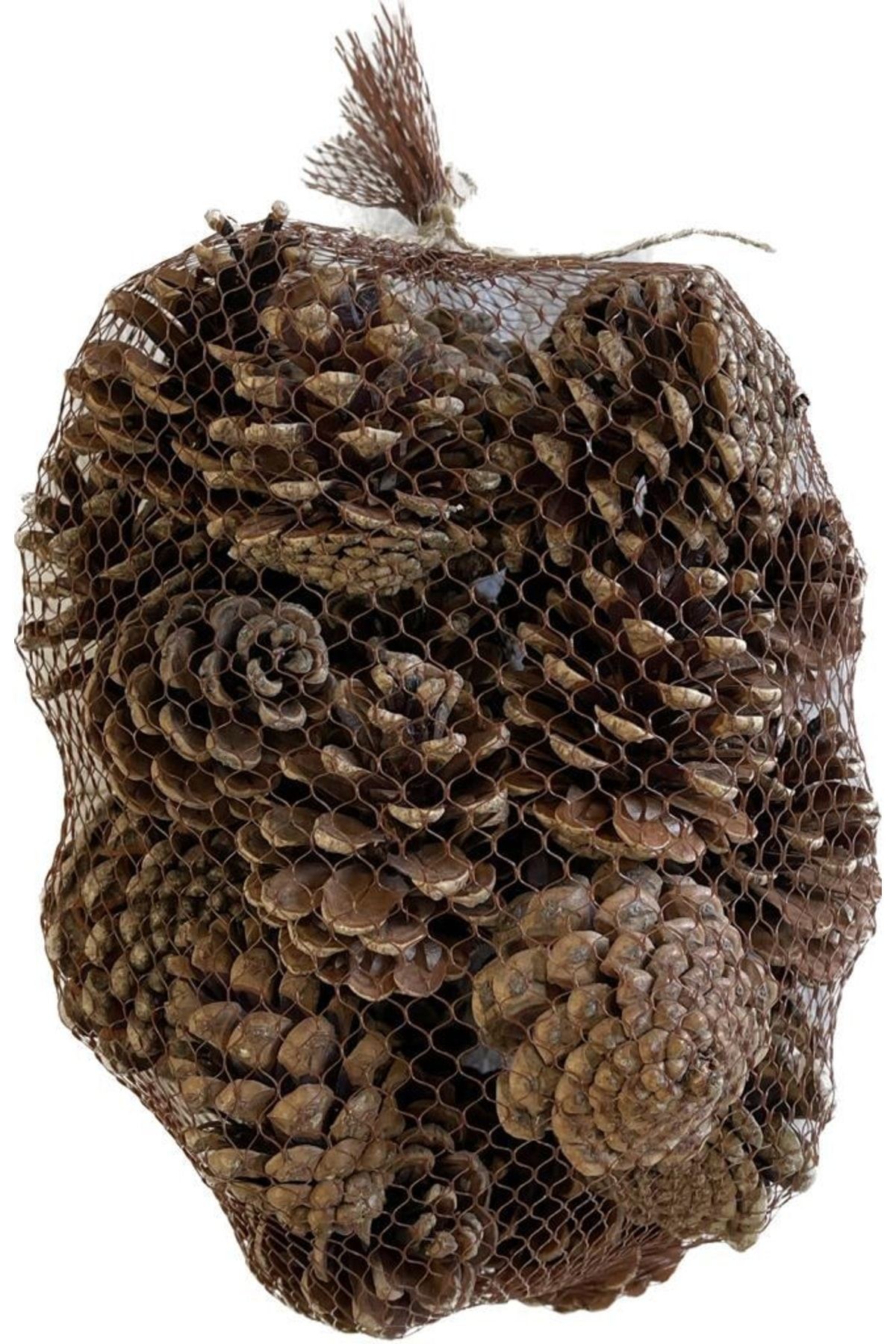 Black Pine Cone Natural 500gr in Net - New Year, New Year, Party Entertainment, Decoration Product