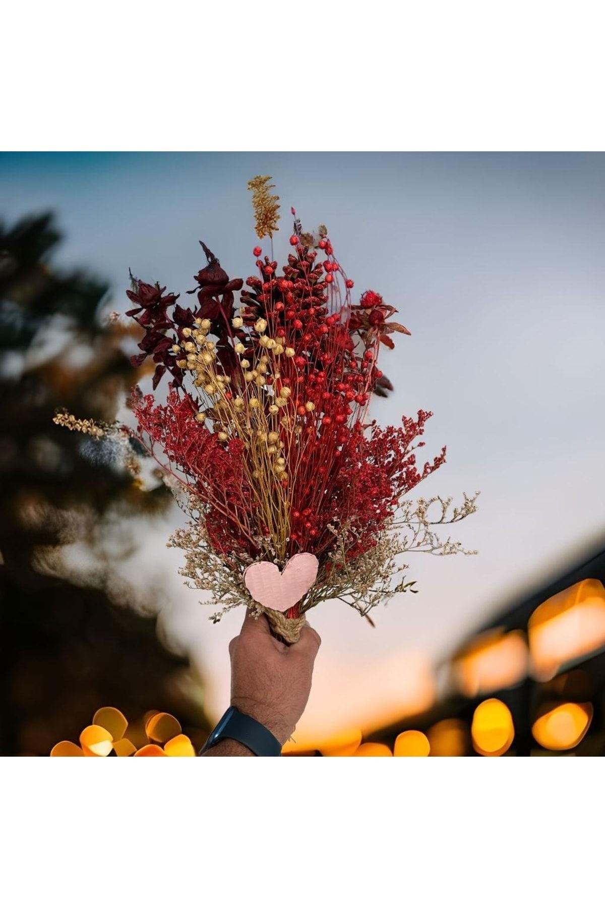 Shocked Special Bouquet Natural Flowers Red Love - Special for Lovers - Decoration Home Love