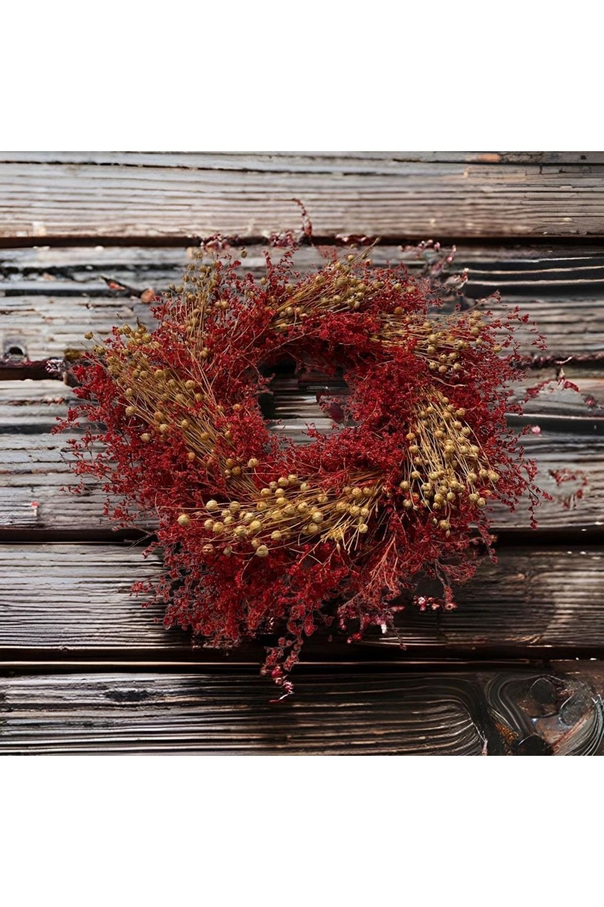 Natural Wreath Red Love 28cm - Gift, Wedding, Party, Entertainment, Decoration, Ornament