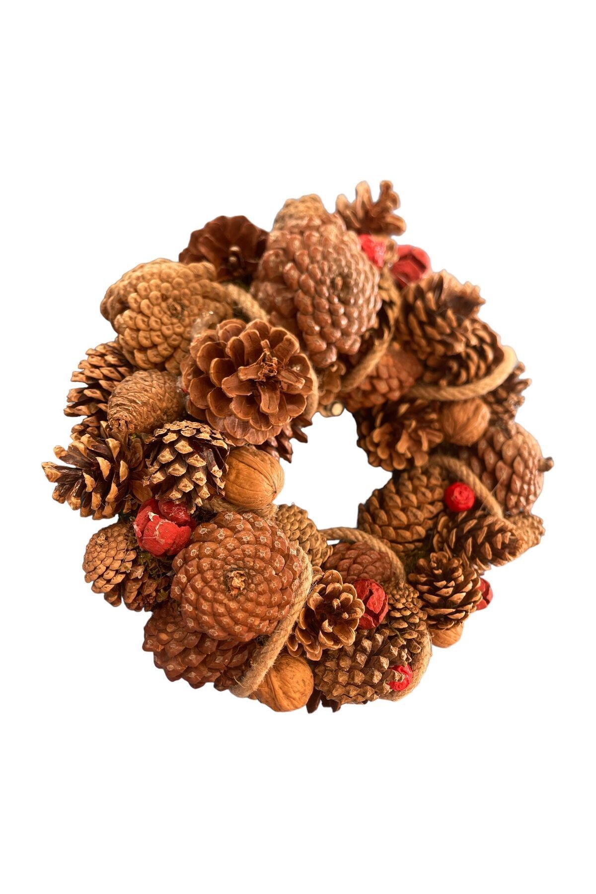 Door Ornament Desktop Decoration Wall Decoration Natural Wreath - Christmas - New Year - Party Entertainment Handmade